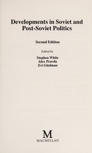 Developments in Soviet Politics