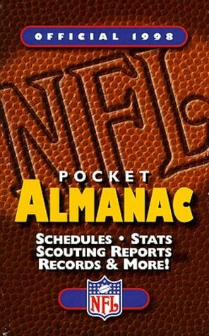 Official 1998 NFL Pocket Almanac