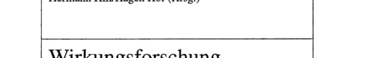 Wirkungsforschung zum Recht II Verwaltung als Adressat und Akteur
