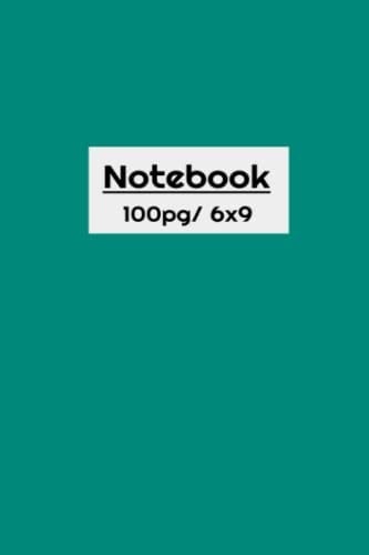 Green Composition Notebook: 100pg/6x9