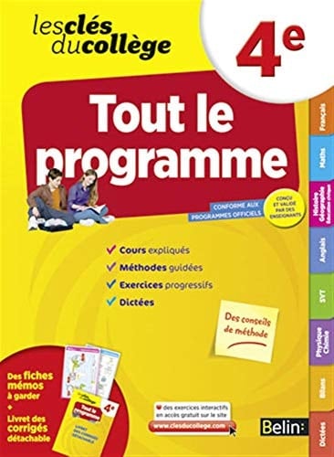 Clés du collège - Tout le programme 4e