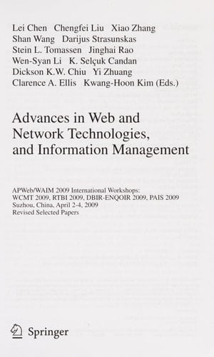 Advances in Web and Network Technologies and Information Management