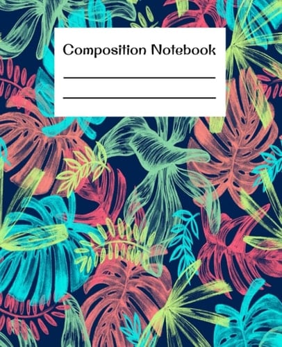 Hawaii Composition Notebook- Wide Ruled 100 Pages- 7.5 x 9.25: A Book, Books, Notebook, Notebooks, Hawaii Composition Notebook