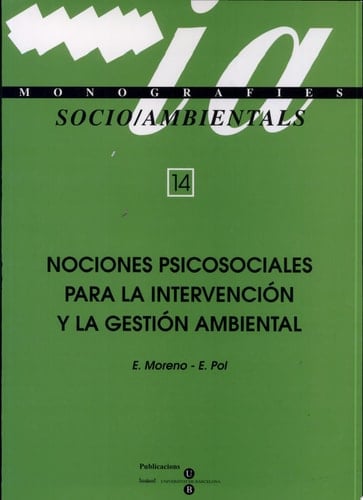 Nociones psicosociales para la intervención y la gestión ambiental