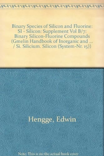 Binary Species of Silicon and Fluorine