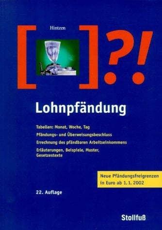 Lohnpfändung, mit CD-ROM