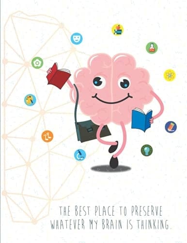 The Best Place To Preserve Whatever My Brain Is Thinking.: Notebook - Write down everything so you won’t forget. 8.5" x11”, 90 Lined Pages