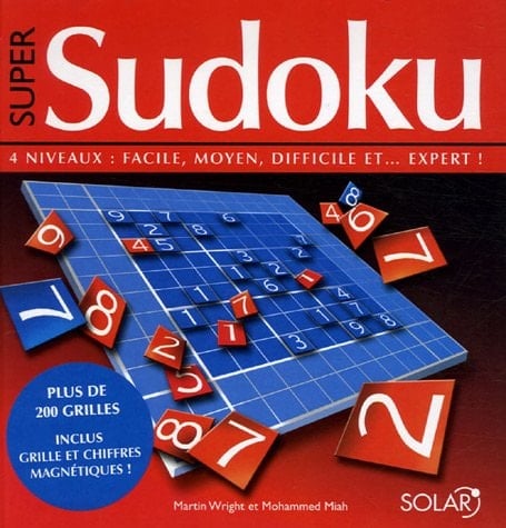 Super Sudoku Avec une grille et des chiffres magnétiques