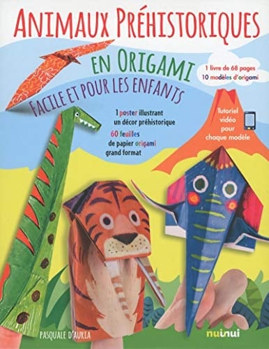 Animaux préhistoriques En origami faciles pour les enfants