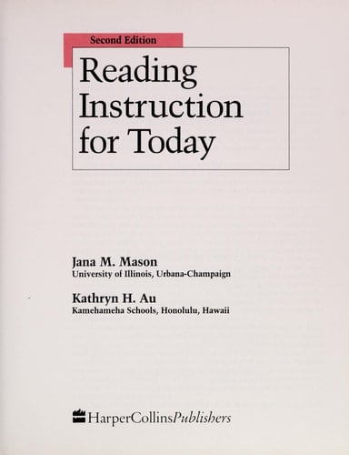 Reading Instruction for Today
