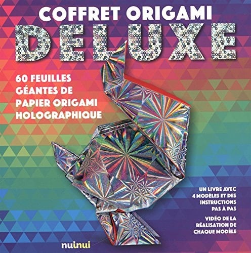 Coffret Origami Deluxe Avec 60 feuilles de papier origami