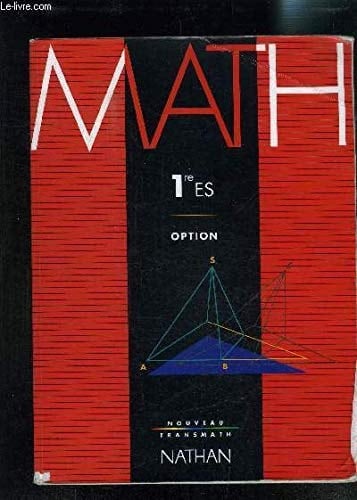 MATHEMATIQUES 1ERE ES. Option, Programme 1993