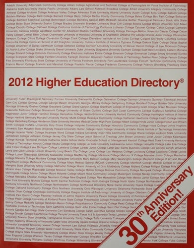 Higher Education Directory 2012