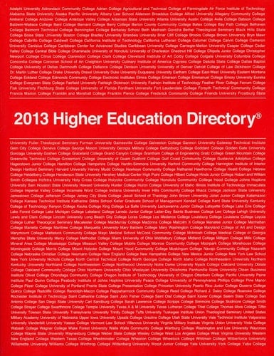 2013 Higher Education Directory