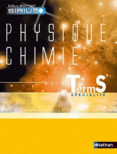 Physique Chimie Term S spécialité programme 2002