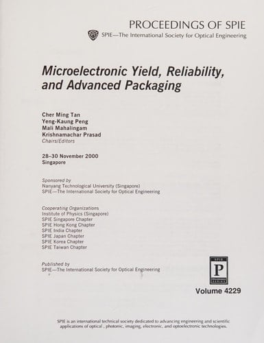 Microelectronic Yield, Reliability, and Advanced Packaging (Proceedings of Spie)