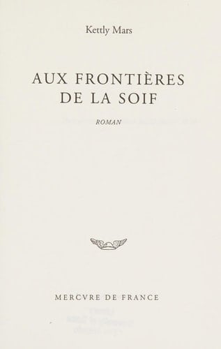 Aux frontières de la soif roman