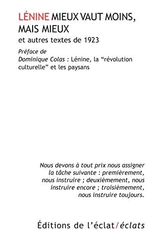 Mieux vaut moins, mais mieux et autres textes de 1932