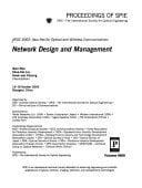 Network Design and Management (Proceedings of Spie)