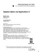 Adaptive Optics and Applications II (Proceedings of Spie)