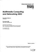 Multimedia Computing and Networking 2003 23-24 January 2003, Santa Clara, California, USA
