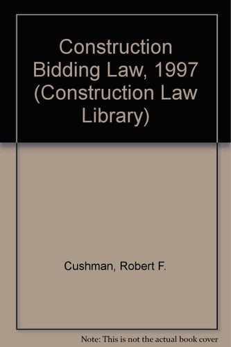 Construction Bidding Law 1997 Supplement