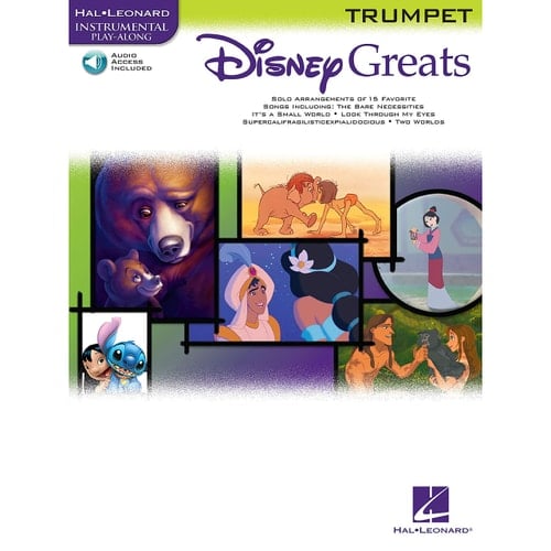 Disney Greats for Trumpet Instrumental Play-Along Book/Online Audio