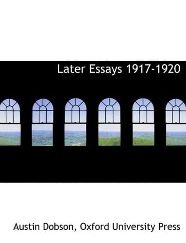 Later Essays 1917-1920