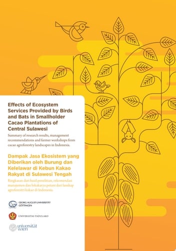 Effects of Ecosystem Services Provided by Birds and Bats in Smallholder Cacao Plantations of Central Sulawesi
