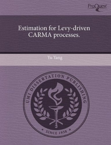 Estimation for Levy-driven CARMA processes.