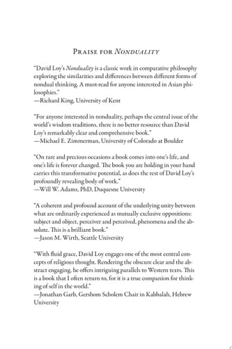 Nonduality In Buddhism and Beyond