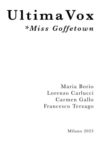 Ultima Vox *Miss Goffetown