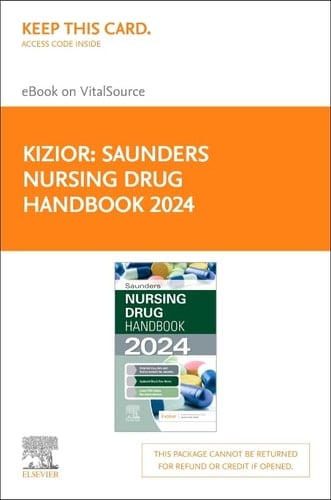 Saunders Nursing Drug Handbook 2024-Elsevier E-Book on VitalSource (Retail Access Card)