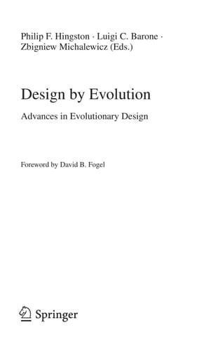 Design by Evolution Advances in Evolutionary Design