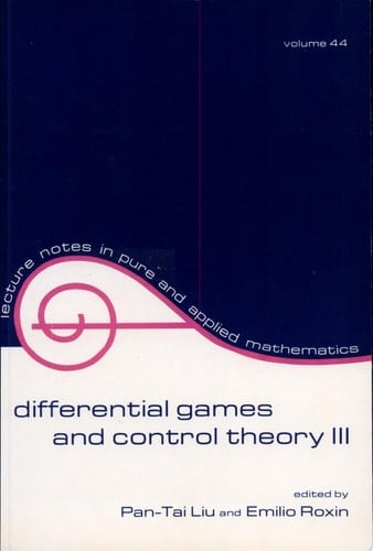 Differential Games and Control Theory Iii