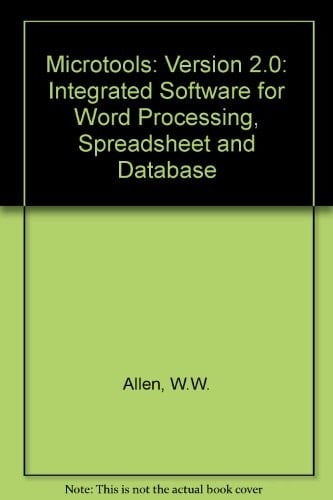 Microtools Integrated Software for Word Processing, Spreadsheet, and Database