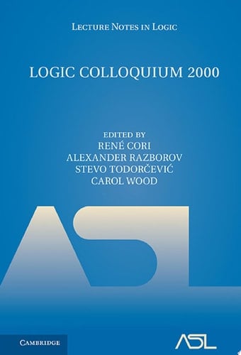 Logic Colloquium 2000
