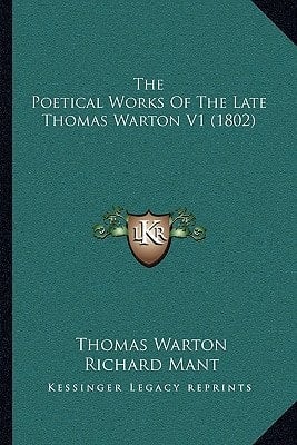 The Poetical Works Of The Late Thomas Warton V1 (1802)