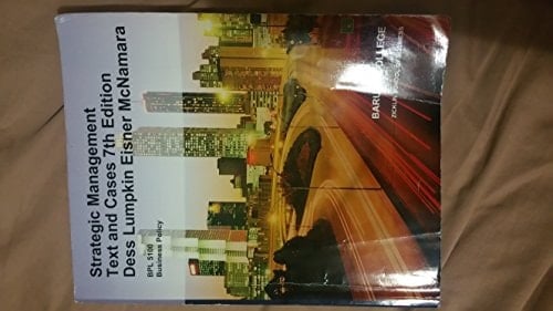 Strategic Management Text and Cases