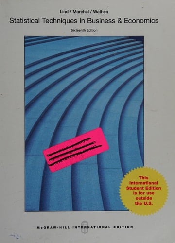 Statistical Techniques in Business and Economics