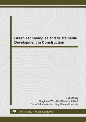 Green Technologies and Sustainable Development in Construction