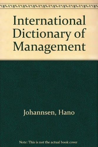 International dictionary of management