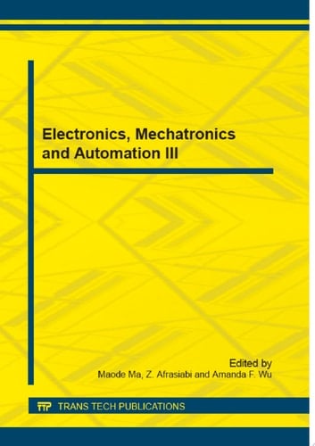 Electronics, Mechatronics and Automation III