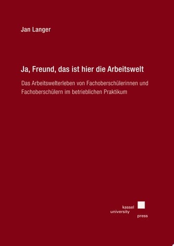 Ja, Freund, das ist hier die Arbeitswelt Das Arbeitswelterleben von Fachoberschülerinnen und Fachoberschülern im betrieblichen Praktikum