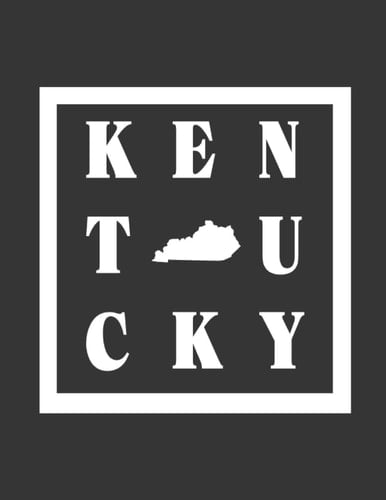 Kentucky Grey Notebook Journal 160 Pages Lined 8.5x11