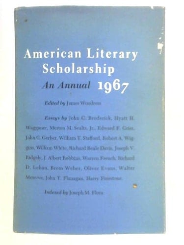American Literary Scholarship 1967