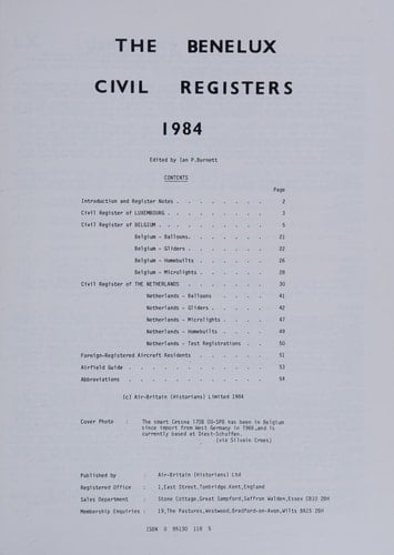 The Benelux Civil Registers 1984