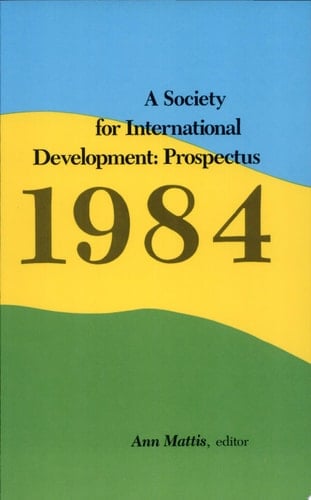 A Society for International Development Prospectus 1984