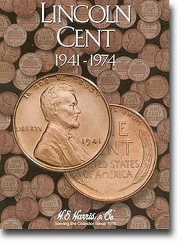 He Harris by Whitman Coin Folder: Lincoln Cents #2: 1941-1974