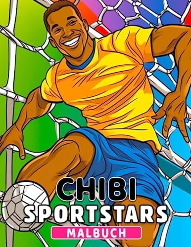 Chibi Sportstars Malbuch: Färben Sie Ihre Lieblingssportler und Ausrüstung im entzückenden Chibi-Stil - Förderung von Teamgeist und gesundem Wettbewerb (German Edition)